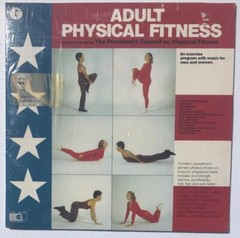 ADULT PHYSICAL FITNESS 1981 SEALED LP Jazz-Rock 80s Spoken Word Exercise Routine