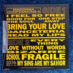 MADONNA SEALED (READ) CONFESSIONS II SPOTIF 12” CLEAR VINYL + PROMO COASTER