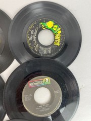 VTG 45 RPM Records Lot 15 Vintage 70s Rock Rockabilly Vinyl UNTESTED Scratched