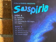 GOBLIN – Suspiria, Ltd BLUE SPLATTER COLOR VINYL LP Gatefold + OBI Strip New!