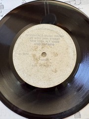 Rod Stewart Angel Jimi Hendrix song lead sheet lacquer