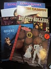 Donna Summer Bay City Rollers Sean Cassidy Osmonds Keane Bros -8 Record Albums