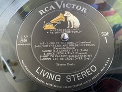 SKEETER DAVIS Sings The End Of The World • 1963 RCA Living Stereo VG/EX