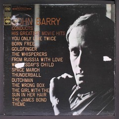 JOHN BARRY: conducts his greatest movie hits COLUMBIA 12″ LP 33 RPM Sealed