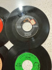 LOT OF 26 45rpm records – 1950s/1960s/70s Country Pop and Rock Hits