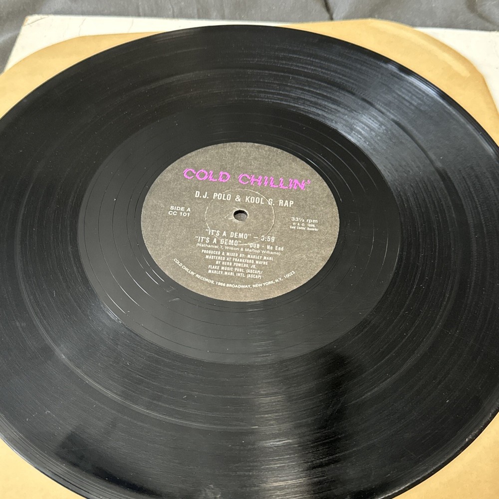 Kool G. Rap & D.J. Polo – It’s. A Demo LP 1986 Cold Chillin’ Hip Hop LP Record