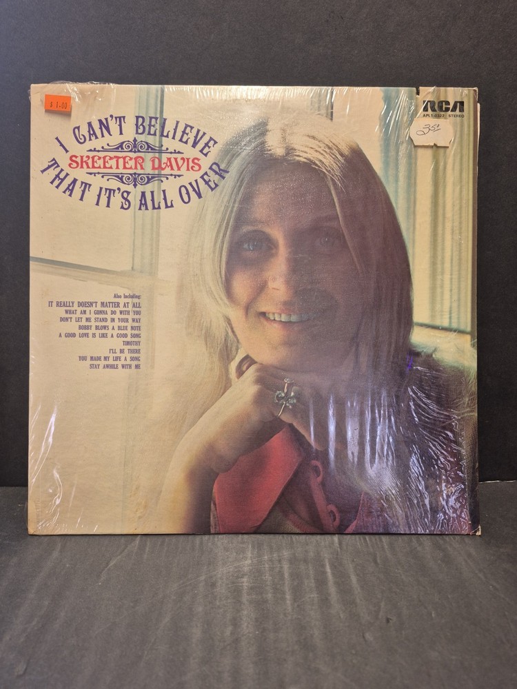 Skeeter Davis – I Cant Believe That It’s All Over – Vinyl RCA APL1-0322