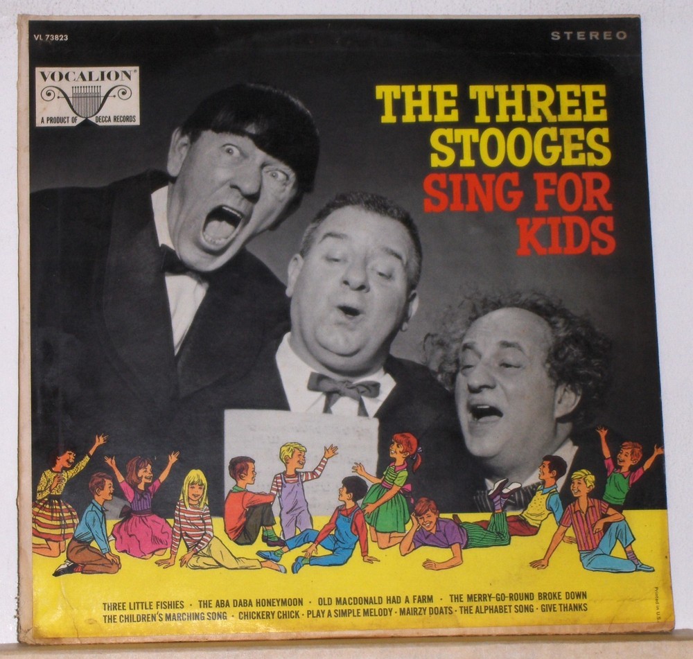 The Three Stooges – Sing for Kids – 1967 Vinyl LP Record Album