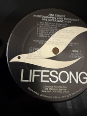 Jim Croce ‎– Photographs & Memories (His Greatest Hits) – Vinyl Record