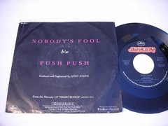 w PICTURE SLEEVE Cinderella Nobody’s Fool / Push Push 1986 Stereo 45rpm VG++