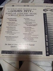 TheGoldenFiftyOfPopularConcert Music PlayedByTheWorld’sGreatOrchestras 5 LP Set