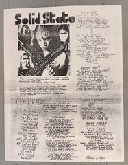 Blue “Solid State” Lp 1996 w/ insert Ltd 400 DIY cover grunge noise punk Philly