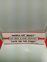 “People Get Ready” Jeff Beck & Rod Stewart Jukebox record title strip Free Ship