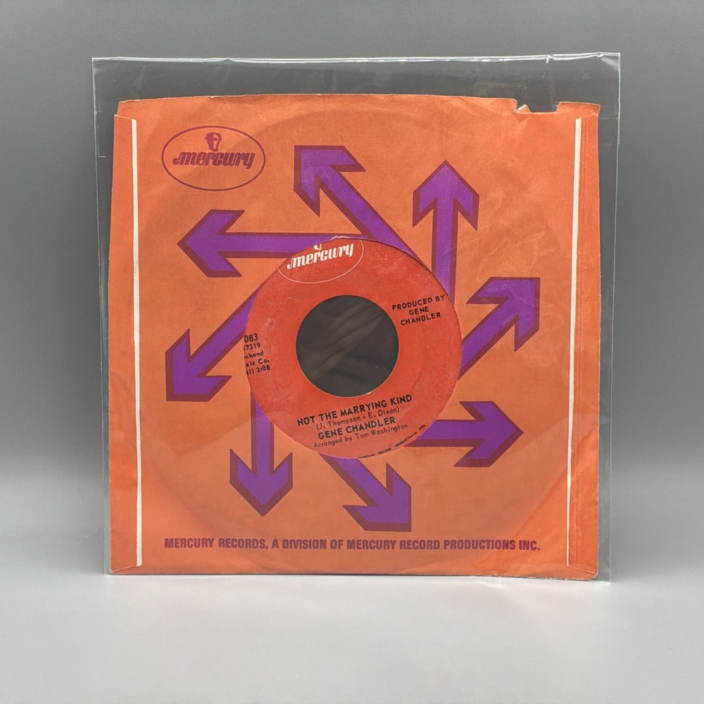 Gene Chandler Groovy Situation & Not The Marrying Kind 45 RPM Record ~ 1970