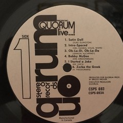 QUORUM Live CANADA Private label Rock LP CSPS 693 VERY RARE