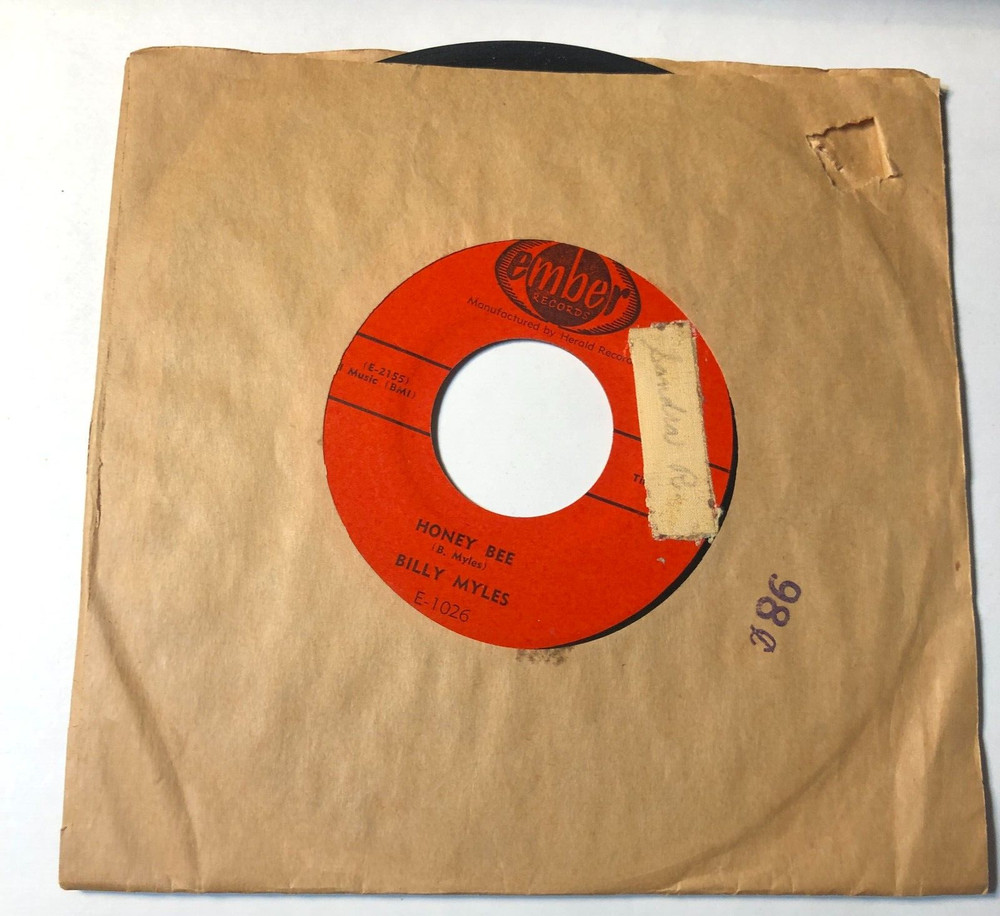 Billy Myles 7″ Record 45 The Joker (Thats What They Call Me) / Honey Bee