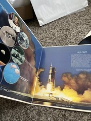 OUTER SPACE INNER SPACE THE STORY OF JIM IRWIN APOLLO 15 LP + POSTER NASA SIGNED