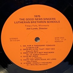 The Good News Singers 1975 (Vinyl, 1975) Not On Label 554N22 VG+