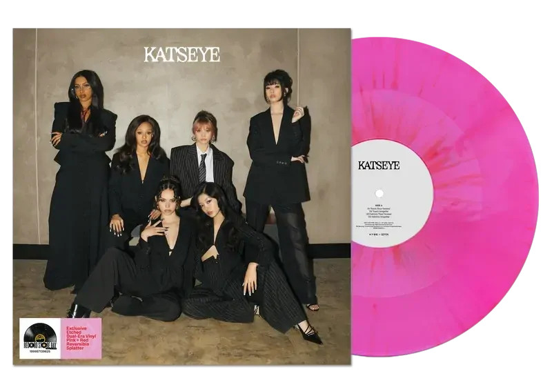 Katseye Touch / Gabriela Ep VINYL 12INCH COLOURED PINK RED REVERSABLE SPLATTER R