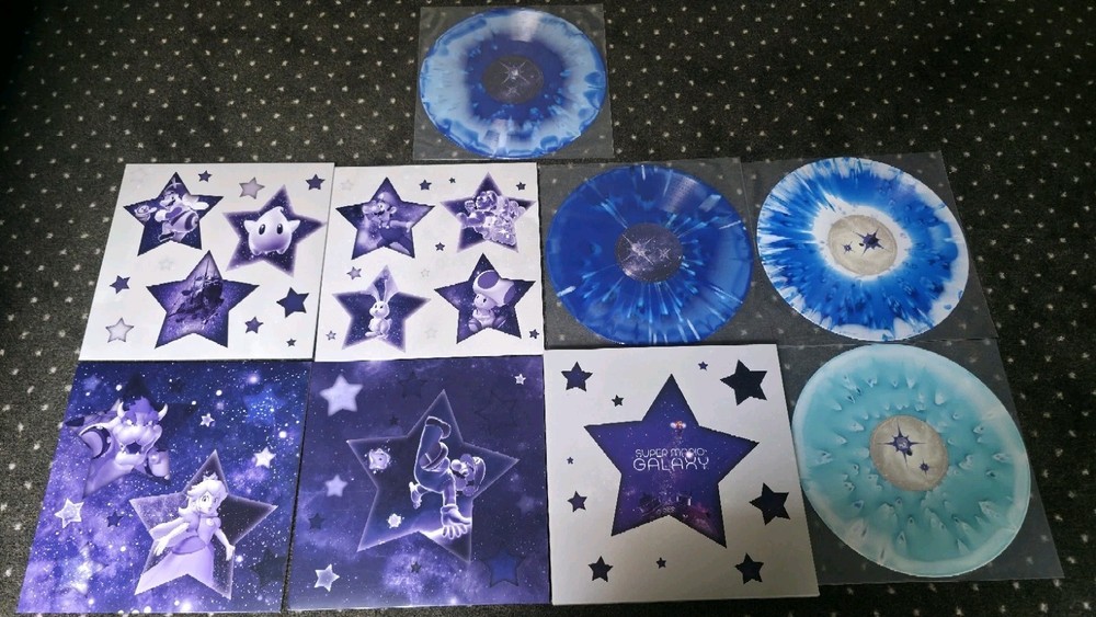 Super Mario Galaxy Wii Vinyl Record 4xLP Boxset VGM Not Moonshake RARE