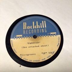 RARE 12″33 1/3 RPM ACETATE “MYSTERIES OF THE AIR -GHOSTS IN THE WOODS/PARODIES”-