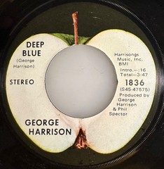 George Harrison / Bangla-Desh & Deep Blue / 1971 Apple 45 w/ PS 45 / NM