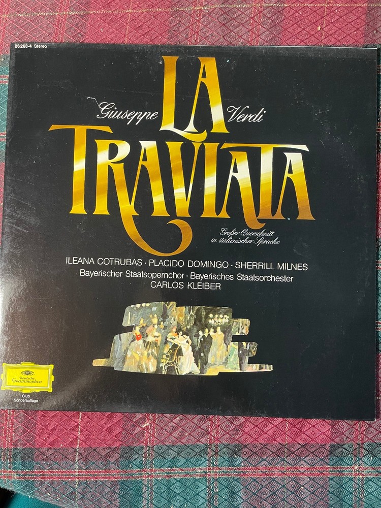 Giuseppe Verdi – La Traviata Carlos Kleiber Deutsche Grammophon (Germany) LP VG+