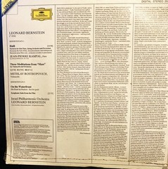 Bernstein Halil-Meditations Mass-On the Waterfront SEALED 2532 051 PET RESCUE