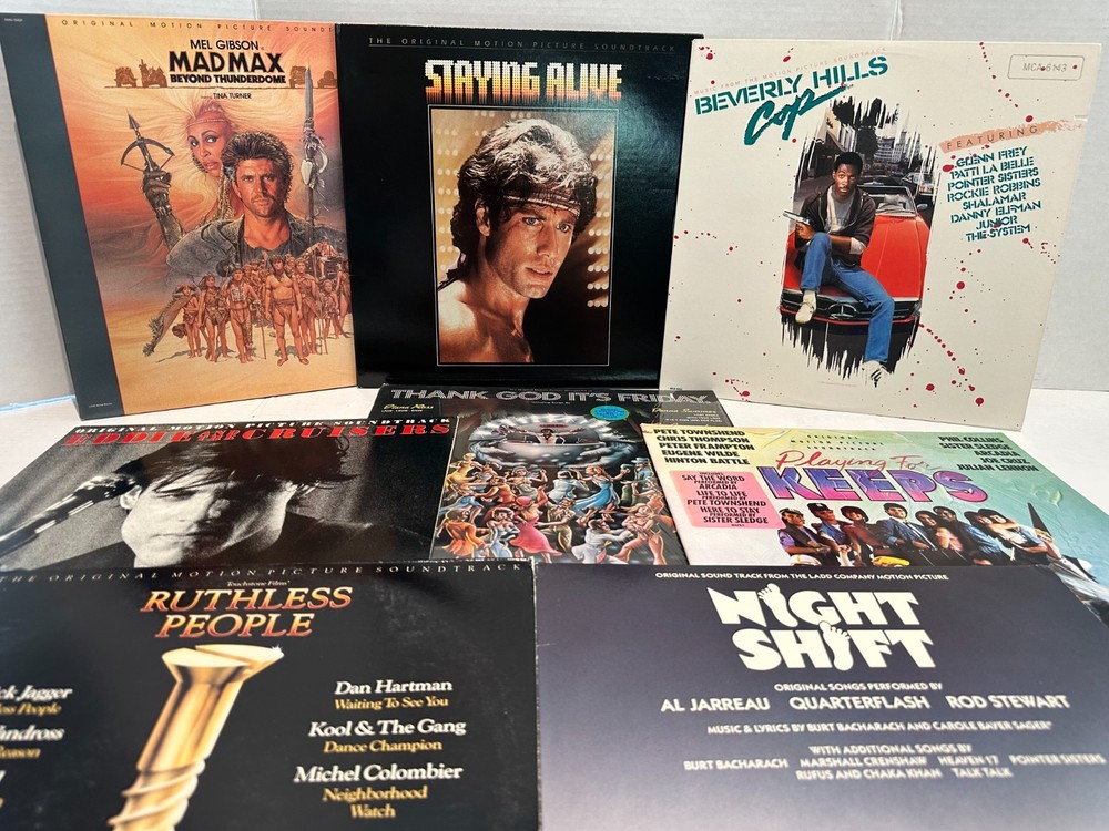 VINYL MOVIE SOUNDTRACK COLLECTION WITH PROMO VINYLS