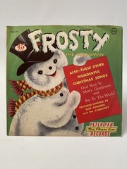 FROSTY THE SNOWMAN Peter Pan Records 1958 45 Rpm Joy To The World God Rest Ye