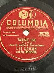 Les Brown Sentimental Journey / Twilight Time 78 RPM Record Columbia