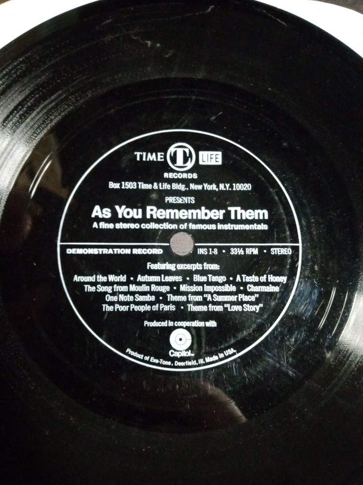 Time Life Records As You Remember Them “Around The World, Autumn Leaves,…