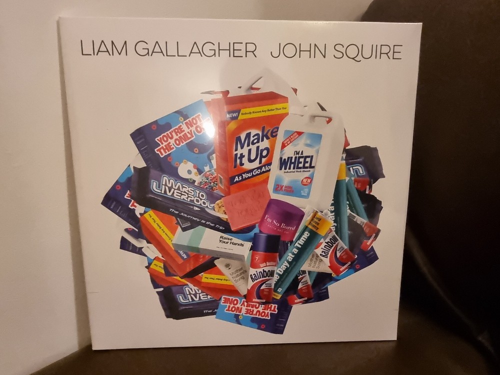 Vinile Lp 33 & Signed Artcard, John Squire Liam Gallagher, Limited Coloured…