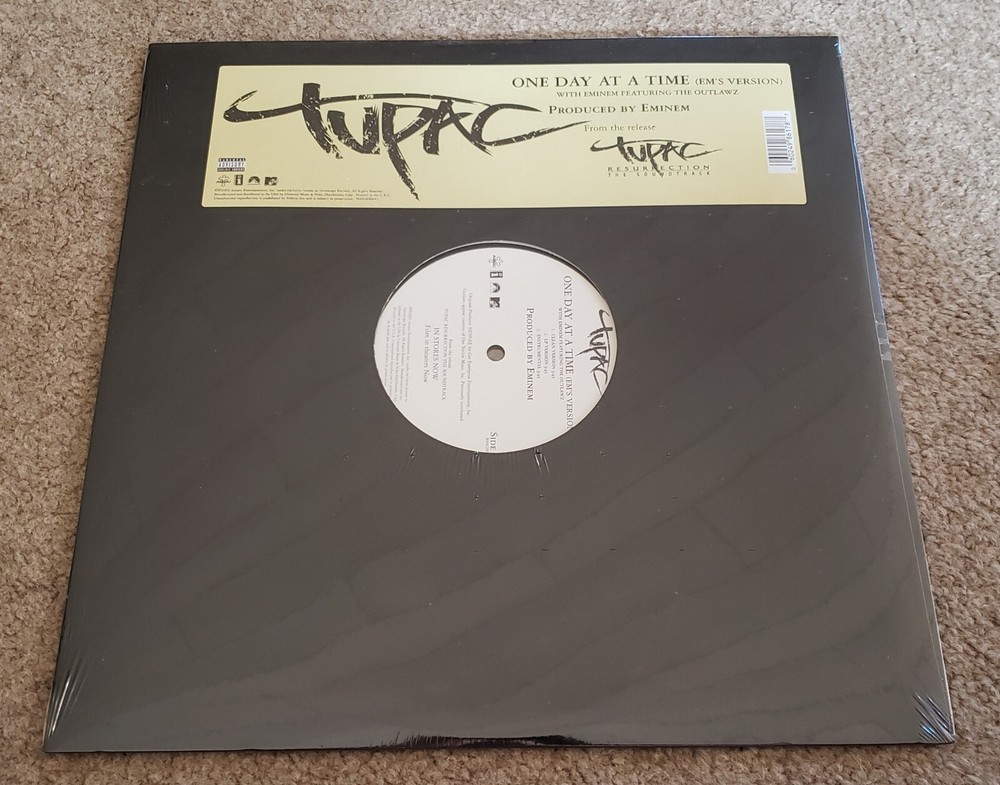 Tupac – One Day At A Time 12″ Vinyl Single 2003 Brand New SEALED Eminem Outlawz