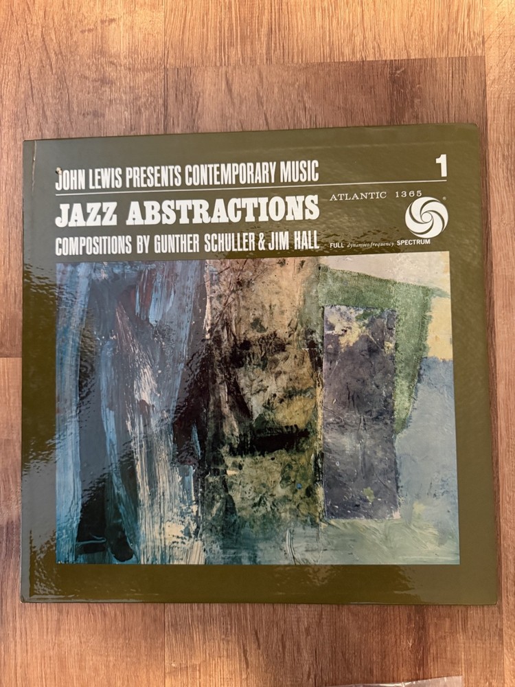 John Lewis Jazz Abstractions Vinyl LP Atlantic 1365 Mono Bill Evans Ornette Cole