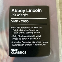 ABBEY LINCOLN It’s Magic SEALED Exclusive 180 Gram LP Vinyl VMP