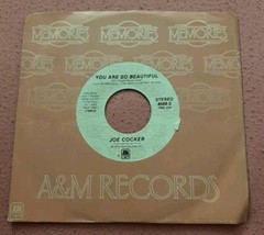 Joe Cocker 45 High Time We Went / You Are So Beautiful 1974 A&M 8588-S ex
