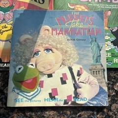 Vintage Story of Bambi Chipmunks Muppets Manhattan Record & Book Set Lot of 3