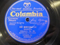 1928 SCHUBERT CENTENNIAL RICHARD TAUBER Winterreise Wasserflut/ Rückblick Odeon