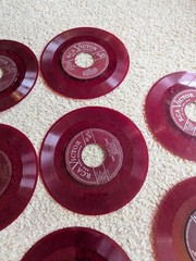 Lot of 10 RCA Victory Red Seal Records Red Vinyl 45 rpm for Crafts, Decoration