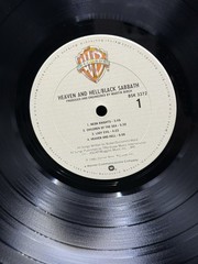 Black Sabbath Heaven And Hell Lp, First Terra Haute Pressing, VG+/VG Disc
