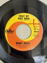 BOBBY DARIN: Vinyl 45 Record – Down So Long / Treat My Baby Good (G+)