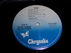 HUEY LEWIS & THE NEWS FORE! 1986 CHRYSALIS OV 41534 VG+ VG+