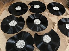 Lot 8 RCA VICTOR Special Purpose Series DJ White Label 78rpm 40s 50s Records !