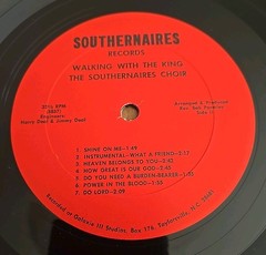 The Southernaires Choir Walking With The King LP Private Press