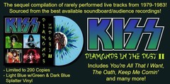 Kiss Diamonds & Dust II Light Blue/Green Splatter Vinyl 1 LP Live 1970-83 SBD