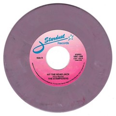 M- STAMPEDERS ‘Sweet City Woman/Hit The Road Jack’ 7″ 45rpm Purple Marble vinyl
