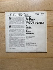 John Laurie The Great McGonagall LP DJM Silverline 1969 Spoken Word Poetry VG+