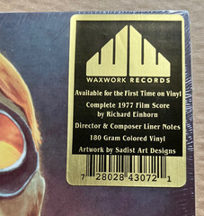 SHOCK WAVES Soundtack LP WAXWORK 180g 1st Ed. Colored Vinyl RARE NEW SEALED