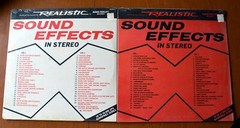 2) REALISTIC SOUND EFFECTS AUDIO FIDELITY REC 50-2017 & 50-2018 FACTORY SEALED